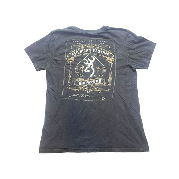 Browning Shirt Adult Medium Black American Pastime Signature Series Hunting Mens - Picture 1 of 8